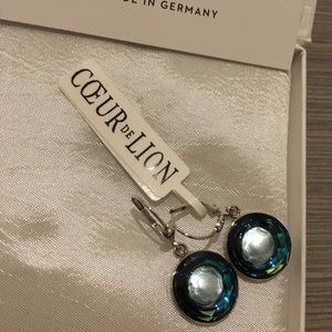 NWT Coeur de Lion Authentic Blue Earrings
